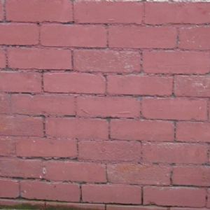 View Painted brick wall