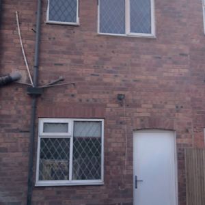 View Terraced house after blast cleaning