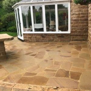 View Pressure washed patio