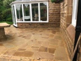 View Pressure washed patio