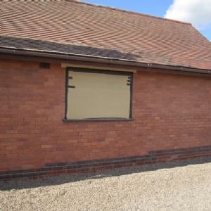View Sand blasted brick wall