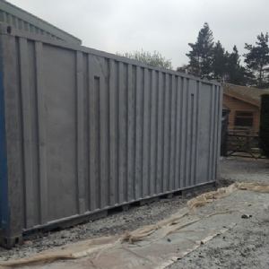 View Blast cleaned container