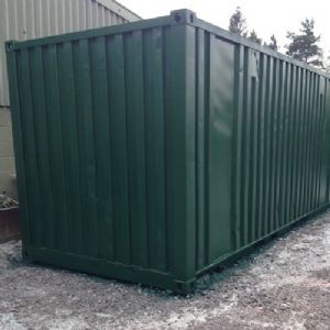 View Painted container