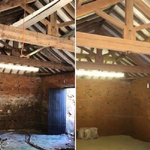 View Before and after blast cleaning