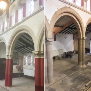 View Paint removal by sand blasting