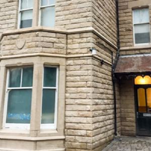 View Matlock house after blast cleaning