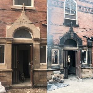 View Before and after building chemical cleaning in Chesterfield
