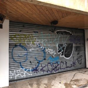 View Gaffiti on shop shutters