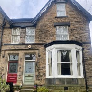View Semi detached stome property before cleaning