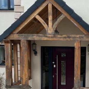 View Wooden porch before cleaning
