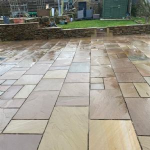 View After pressure washing