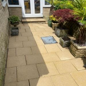 View After pressure washing